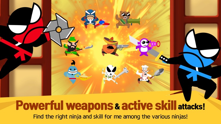 Jumping Ninja Battle - 2Player screenshot-5