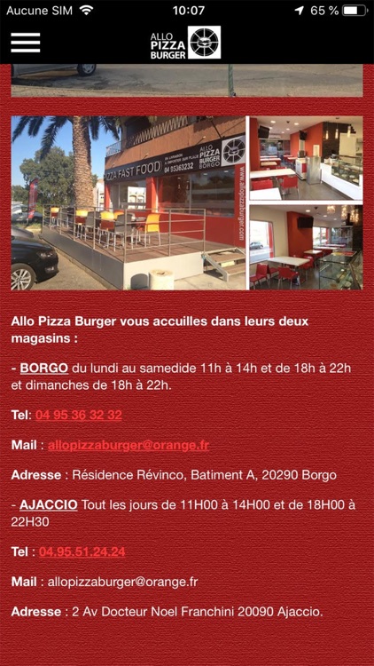 Allo Pizza Burger