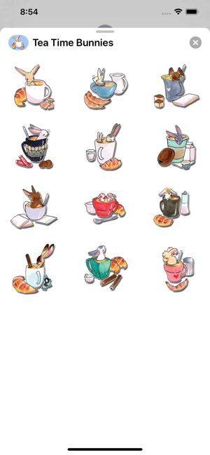 Tea Time Bunny Stickers(圖2)-速報App