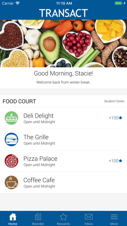 Transact Mobile Ordering