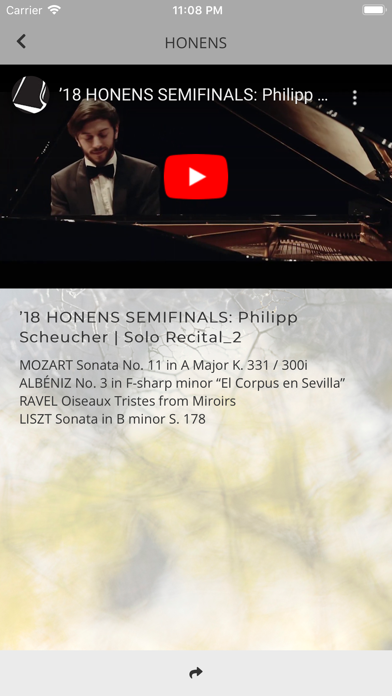 Honens Intl Piano Competition screenshot 4