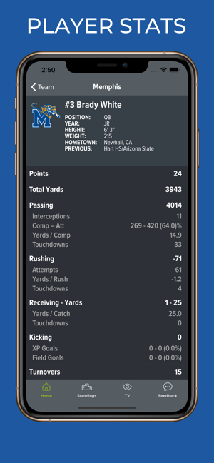 Memphis Football Schedules(圖4)-速報App