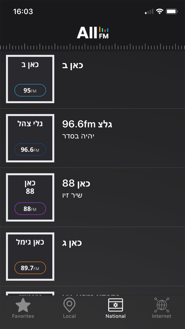All-FM  Live Israeli Radio