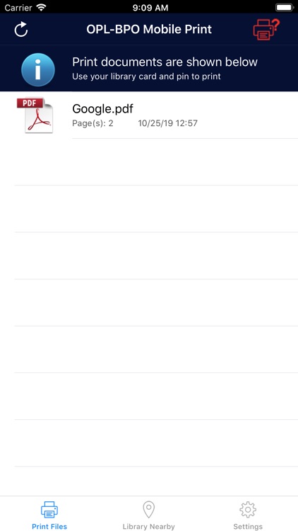 OPL-BPO Mobile Print