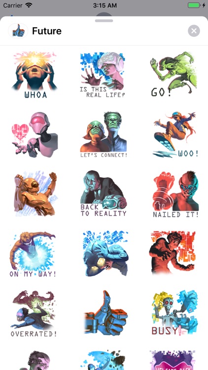 2080 Future World Sticker Pack