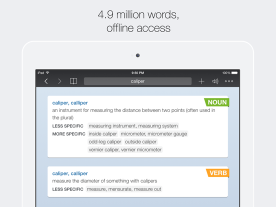 Advanced English Dictionary & Thesaurus Universal screenshot