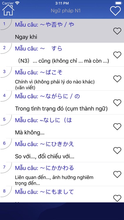 Học Tiếng Nhật JLPT Sensei screenshot-9