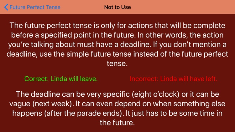 Future Perfect Tense