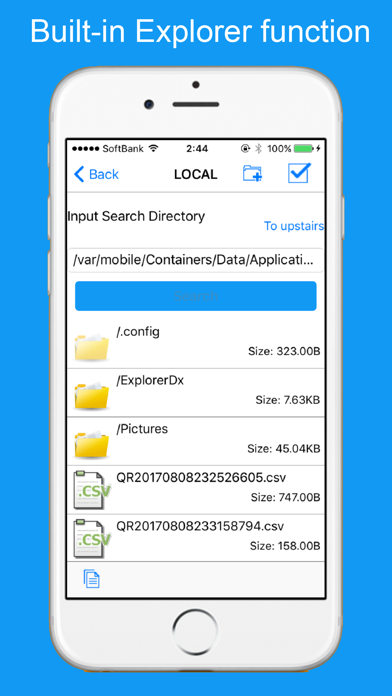 How to cancel & delete ExplorerDx -ManageQRCode&File- from iphone & ipad 2