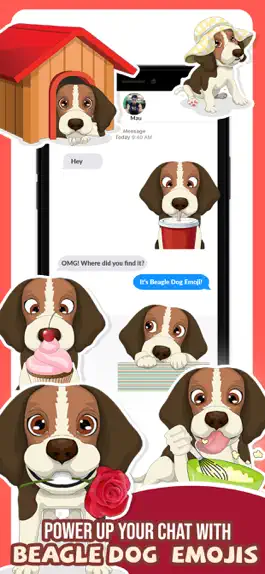 Game screenshot Beagle Dog Emojis Stickers App hack