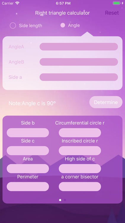 Right triangle calculator!