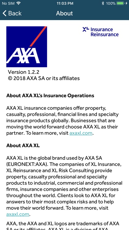 AXA XL Availability London screenshot-7