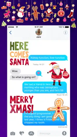 Game screenshot Merry Christmas Stickers! Emo hack