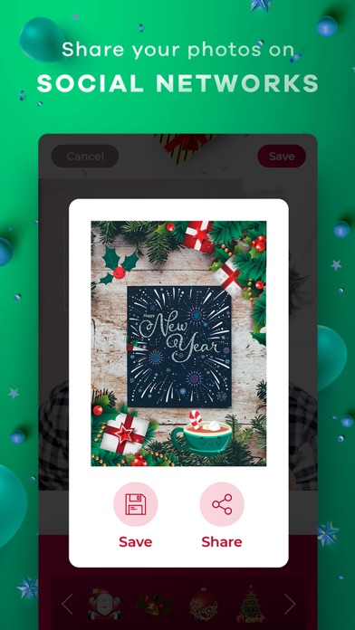 Screenshot #2 pour New Year & Christmas Editor