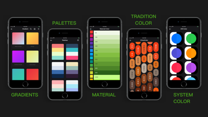 查色-渐变色&配色方案&传统色&Material Color screenshot 2