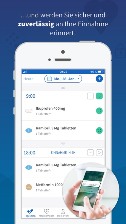 mediteo: Tabletten Erinnerung