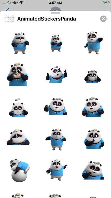 Animated Stickers Panda 3D screenshot 3