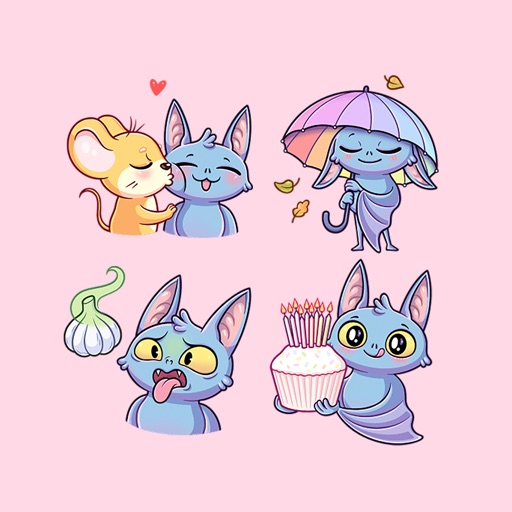 Cute Bat stickers