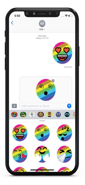 Rainbow Emoji Stickers(圖2)-速報App