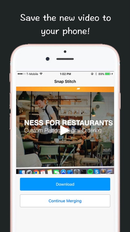 VidFlow - Video Stitching