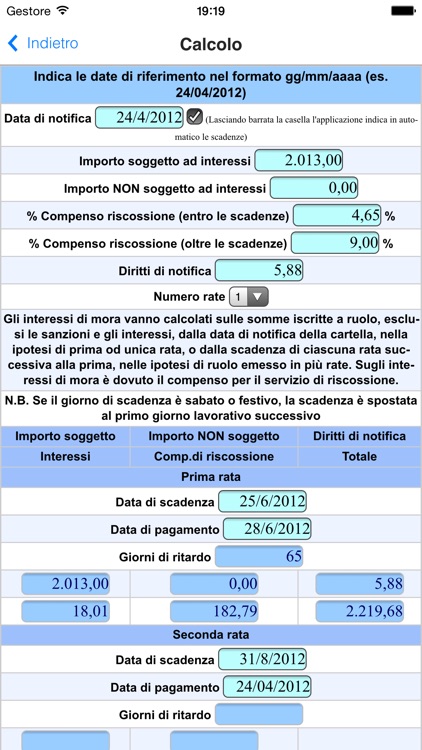 Interessi Cartelle Pagamento