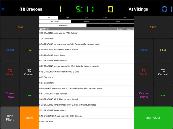 Water Polo Scorebook + Stats image #1
