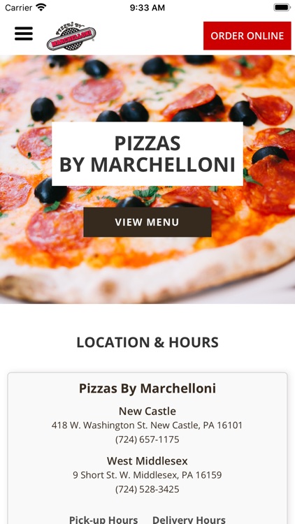 Pizzas by Marchelloni