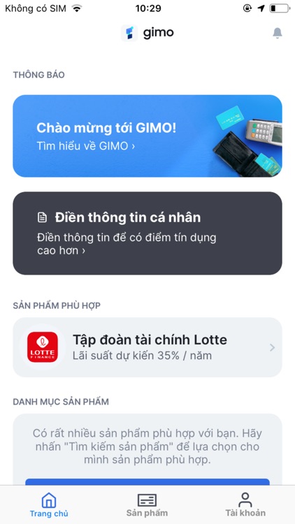 Gimo : Trợ Lý Vay Tiền