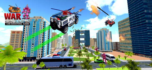 War Robots Flying Car Shooting(圖2)-速報App