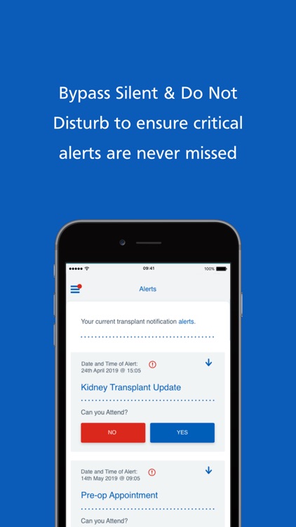 Transplant Alert App