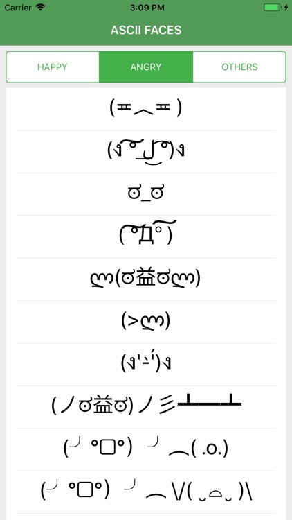 ASCII FACES