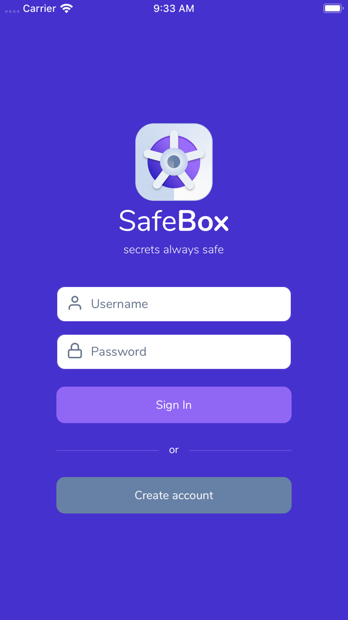 SafeBox - Secure Passwords