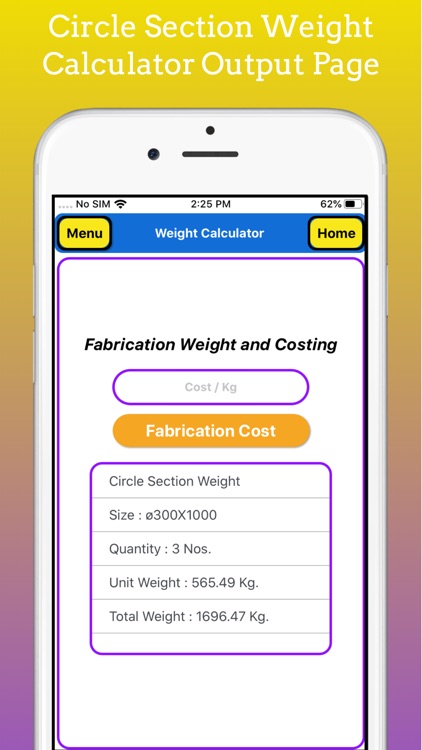 Fabrication Weight Calc Pro screenshot-3