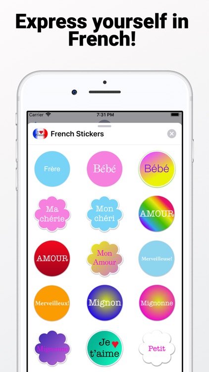 French Stickers for iMessage screenshot-1