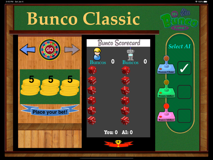 Bunco Classic for iPad