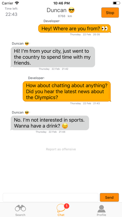 iBesedka: Text chat screenshot 2