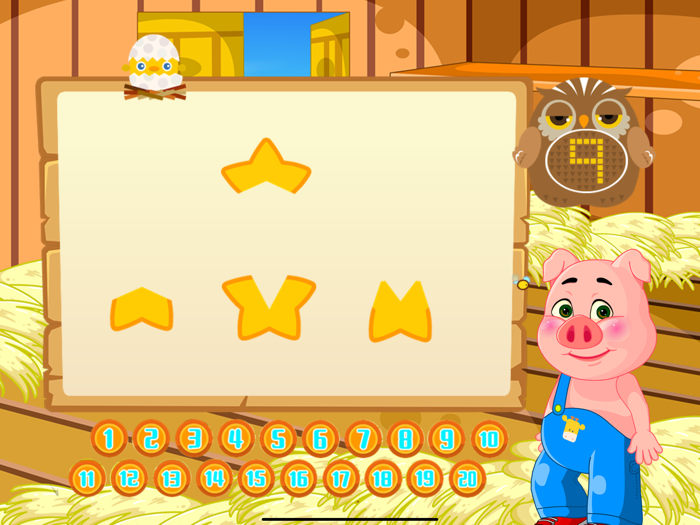 形状大比拼 三只小猪爱学习