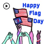 Animated Happy Flag Day USA