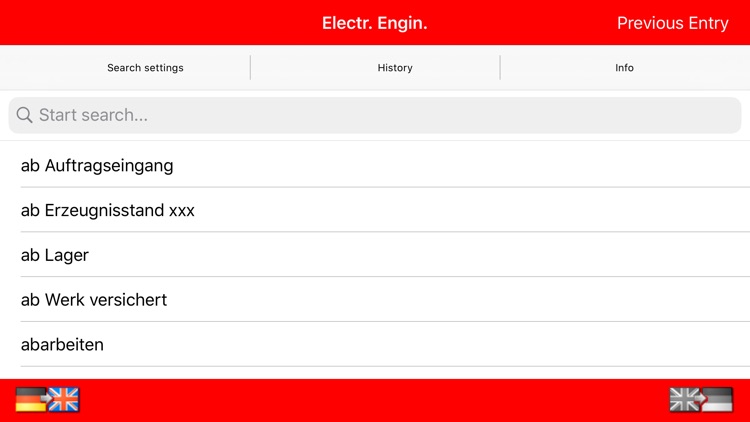 Dictionary Engineering Ger-Eng