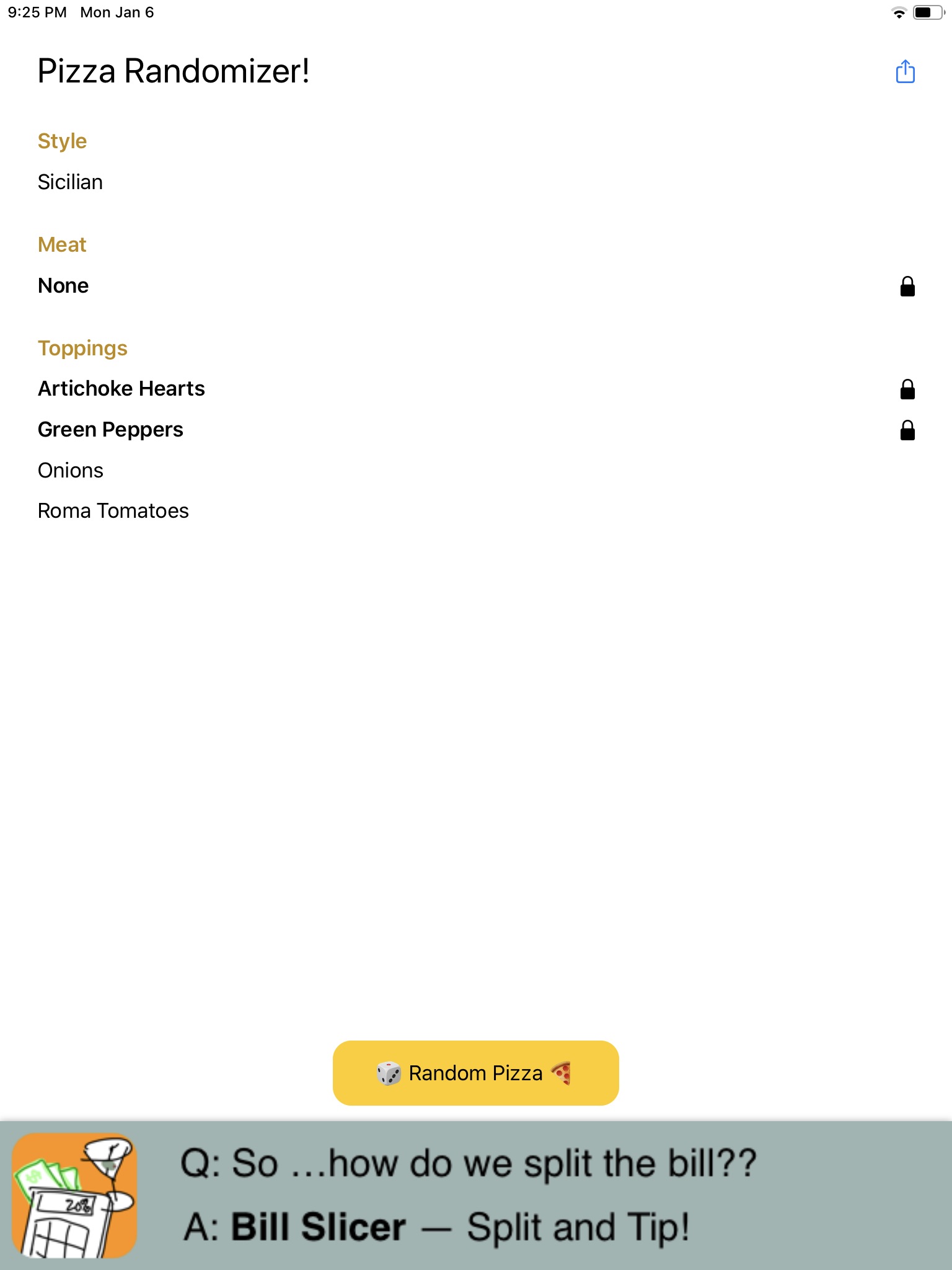 Pizza Randomizer screenshot 3