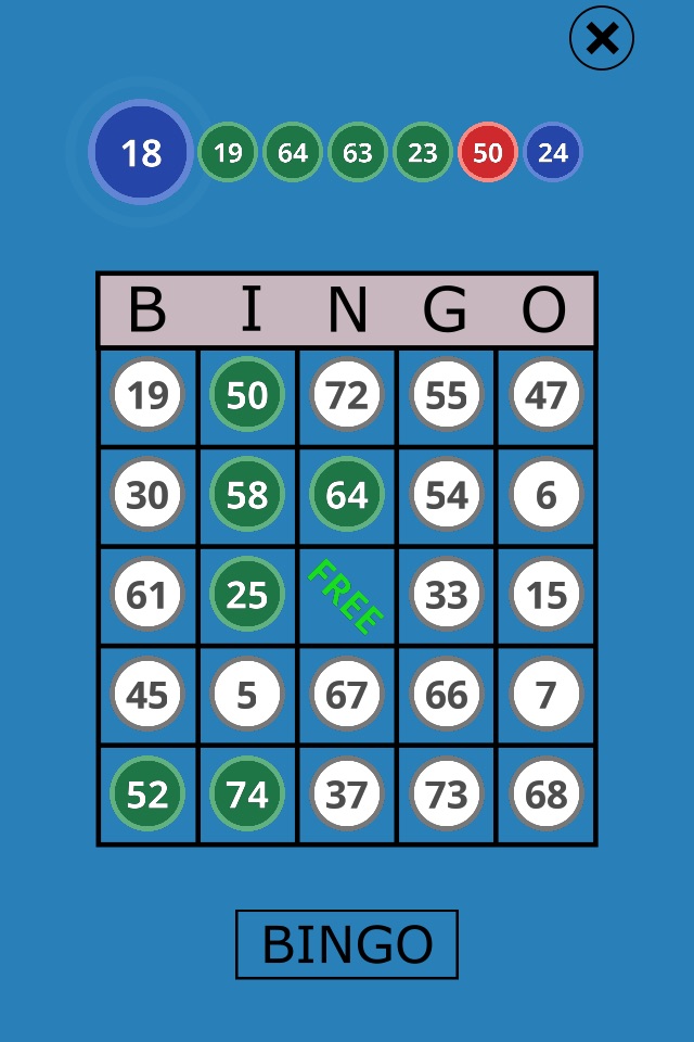 Classic Bingo Touch screenshot 2