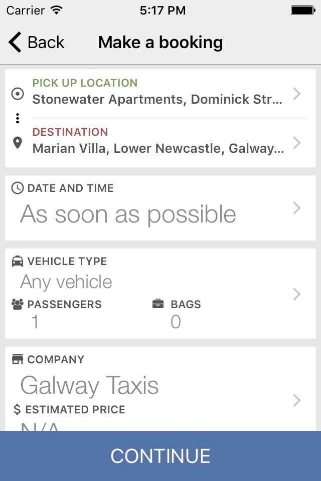 Galway Taxis screenshot 3