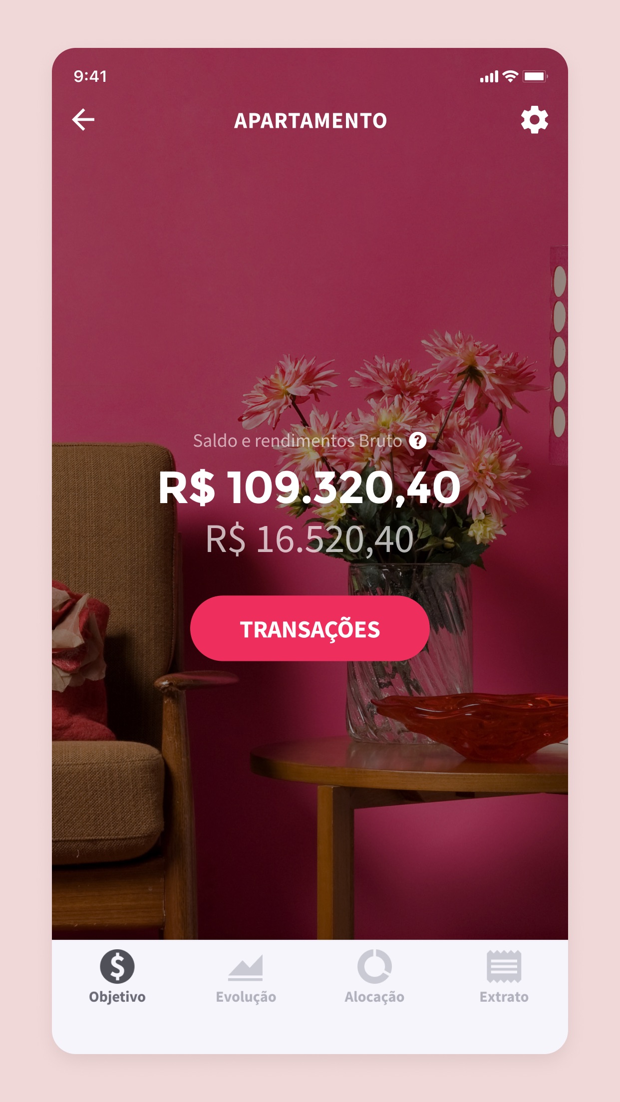 Screenshot do app Warren Brasil