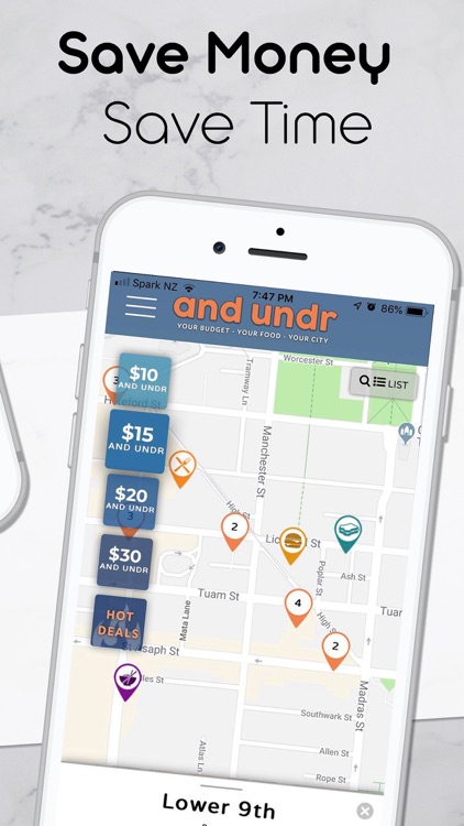 AndUndr: Find Food & Deals