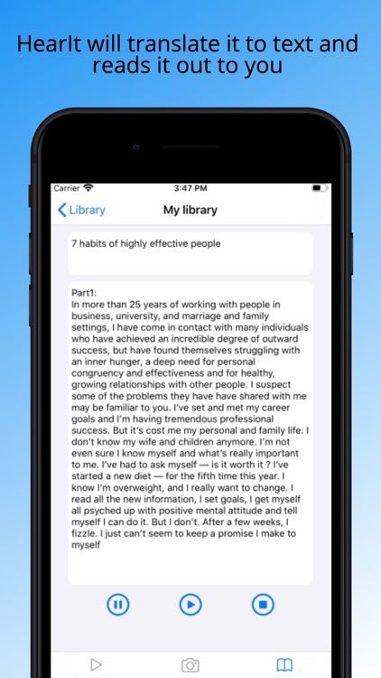 Text to speech - Hearit screenshot-5