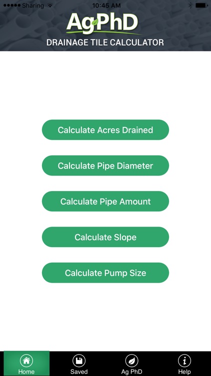 Drainage Tile Calculator