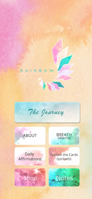 Rainbow Healing Card App