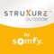 The Struxure™ Outdoor app provides simplified control of Somfy’s Radio Technology Somfy® (RTS) motorized pergolas and luxury louvered structures from the convenience of your iOS devices for convenient sunlight management anytime, anywhere