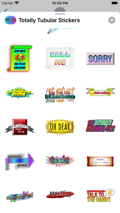 Totally Tubular Stickers