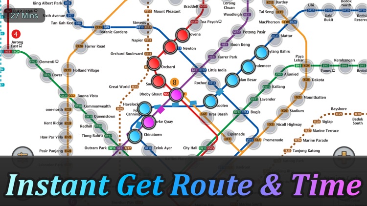 Singapore MRT Map Route(Pro) screenshot-5